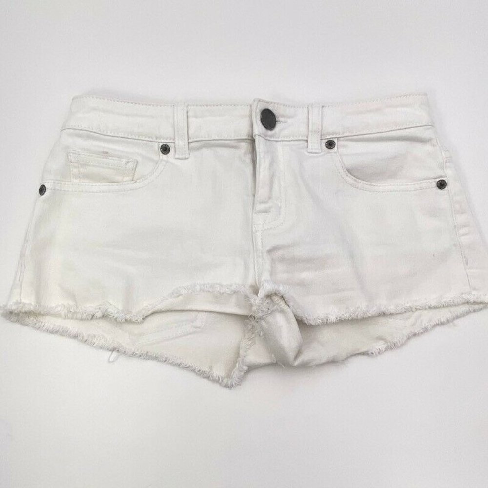 Victorias Secret Womens Denim Boyfriend Shorts Whi
